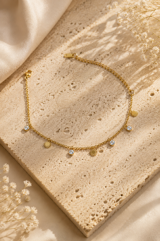 Dainty Sun Chain Bracelet