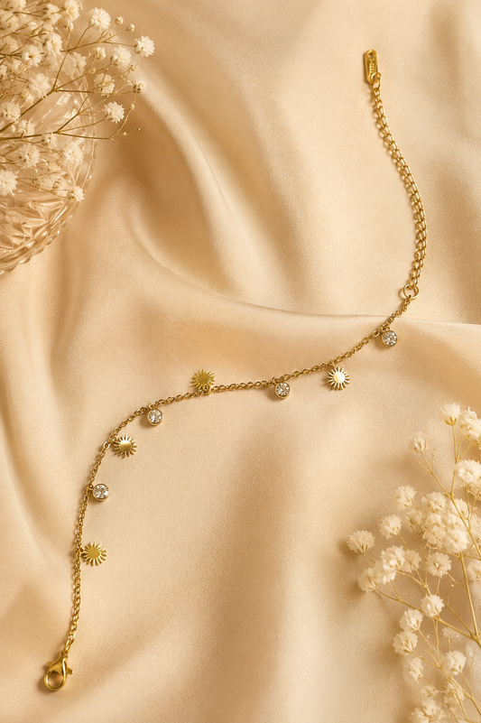 Dainty Sun Chain Bracelet